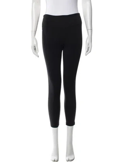 Pre-owned Aviator Nation Embroidered Accent Sweatpants In Black