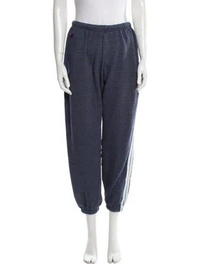 Pre-owned Aviator Nation Embroidered Accent Sweatpants In Blue