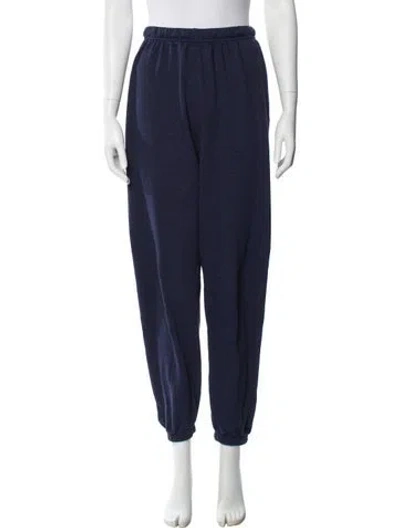 Pre-owned Aviator Nation Embroidered Accent Sweatpants In Blue