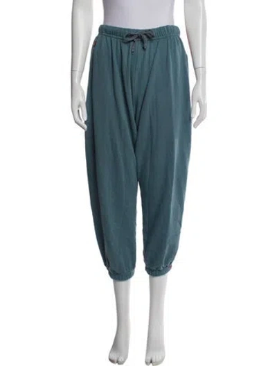 Pre-owned Aviator Nation Embroidered Accent Sweatpants In Blue