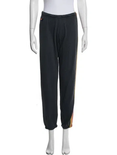 Pre-owned Aviator Nation Embroidered Accent Sweatpants In Blue