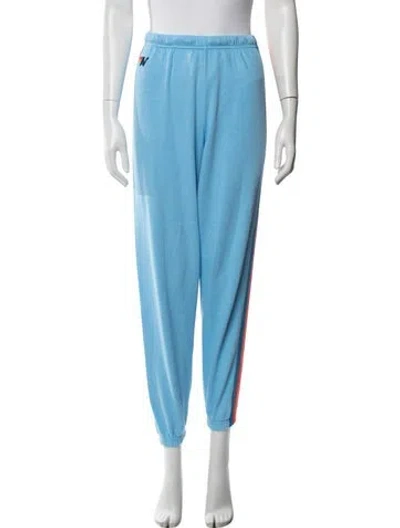 Pre-owned Aviator Nation Embroidered Accent Sweatpants In Blue