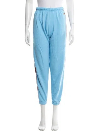 Pre-owned Aviator Nation Embroidered Accent Sweatpants In Blue