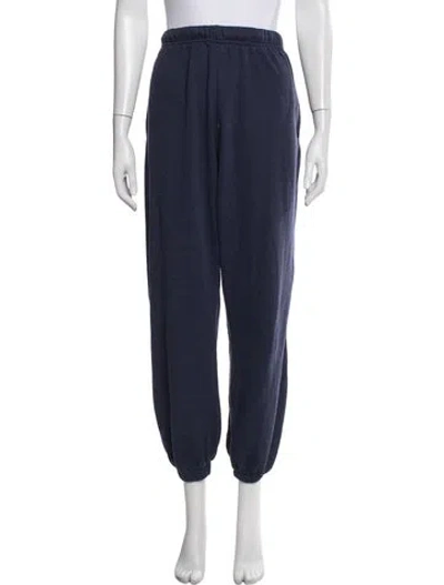Pre-owned Aviator Nation Embroidered Accent Sweatpants In Blue