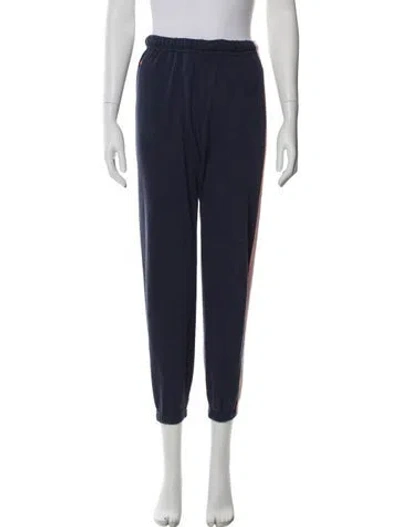 Pre-owned Aviator Nation Embroidered Accent Sweatpants In Blue