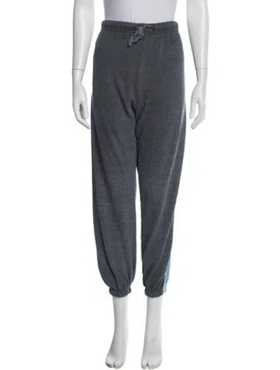 Pre-owned Aviator Nation Embroidered Accent Sweatpants In Blue