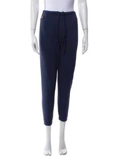 Pre-owned Aviator Nation Embroidered Accent Sweatpants In Blue