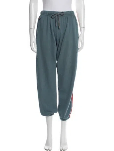 Pre-owned Aviator Nation Embroidered Accent Sweatpants In Blue