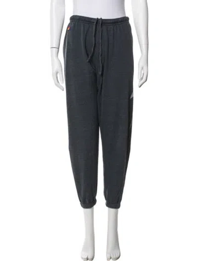 Pre-owned Aviator Nation Embroidered Accent Sweatpants In Blue