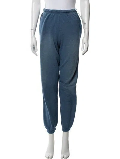 Pre-owned Aviator Nation Embroidered Accent Sweatpants In Blue