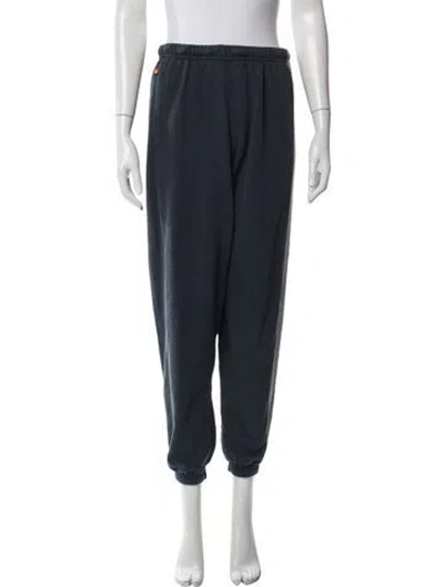 Pre-owned Aviator Nation Embroidered Accent Sweatpants In Blue