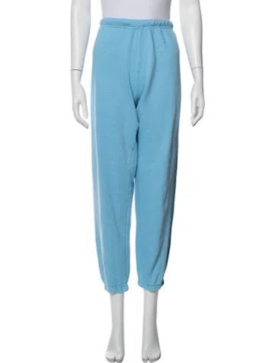 Pre-owned Aviator Nation Embroidered Accent Sweatpants In Blue
