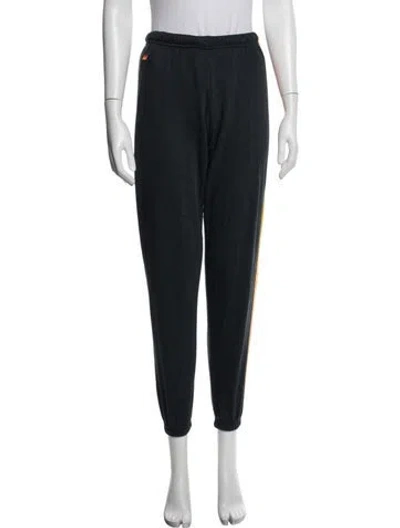 Pre-owned Aviator Nation Embroidered Accent Sweatpants In Blue