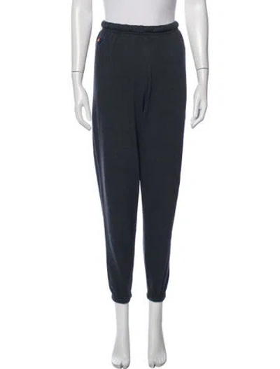 Pre-owned Aviator Nation Embroidered Accent Sweatpants In Blue