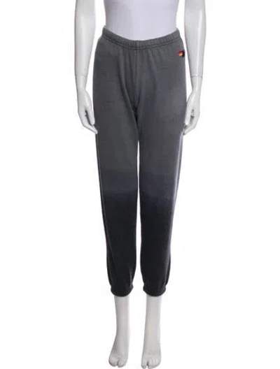 Pre-owned Aviator Nation Embroidered Accent Sweatpants In Gray