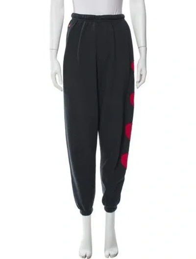 Pre-owned Aviator Nation Embroidered Accent Sweatpants In Gray