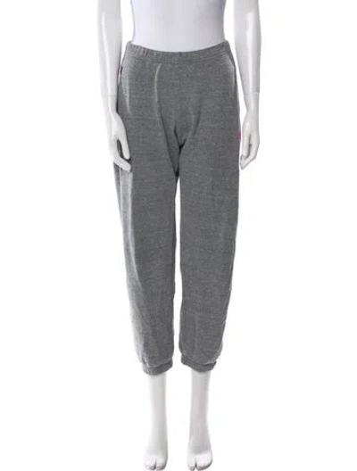 Pre-owned Aviator Nation Embroidered Accent Sweatpants In Gray