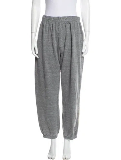 Pre-owned Aviator Nation Embroidered Accent Sweatpants In Gray