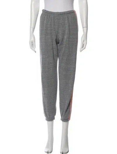 Pre-owned Aviator Nation Embroidered Accent Sweatpants In Gray