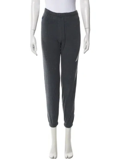 Pre-owned Aviator Nation Embroidered Accent Sweatpants In Gray