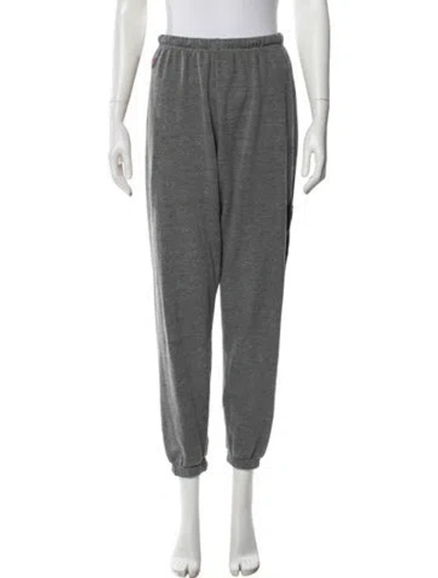 Pre-owned Aviator Nation Embroidered Accent Sweatpants In Gray