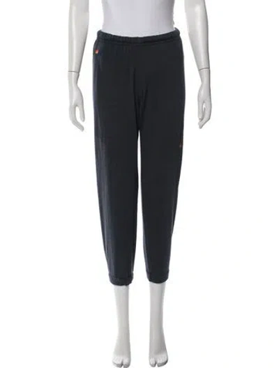 Pre-owned Aviator Nation Embroidered Accent Sweatpants In Gray