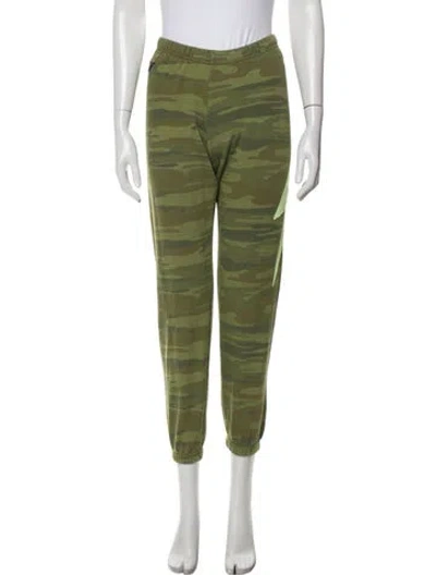 Pre-owned Aviator Nation Embroidered Accent Sweatpants In Green