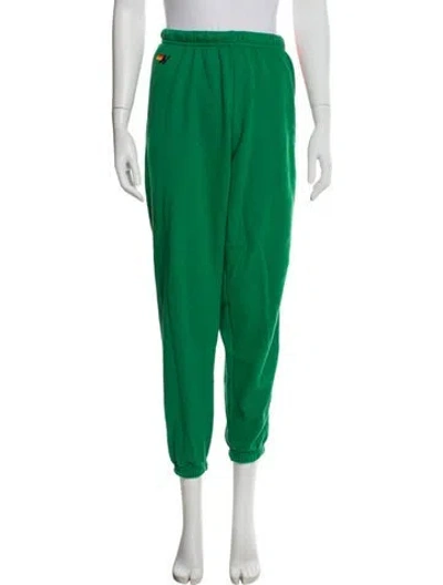 Pre-owned Aviator Nation Embroidered Accent Sweatpants In Green