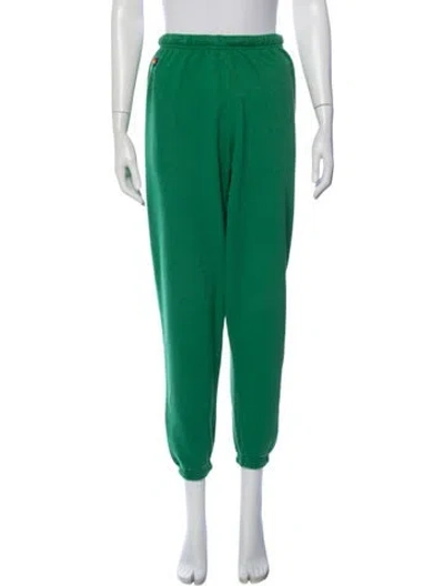 Pre-owned Aviator Nation Embroidered Accent Sweatpants In Green