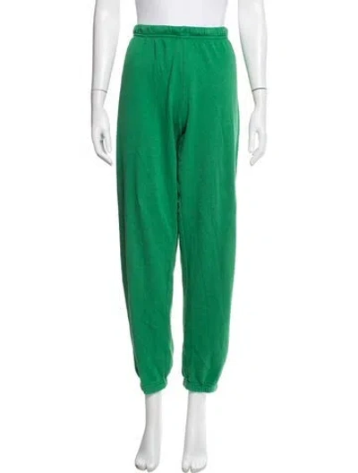 Pre-owned Aviator Nation Embroidered Accent Sweatpants In Green