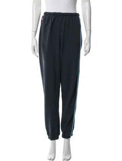 Pre-owned Aviator Nation Embroidered Accent Sweatpants In Grey