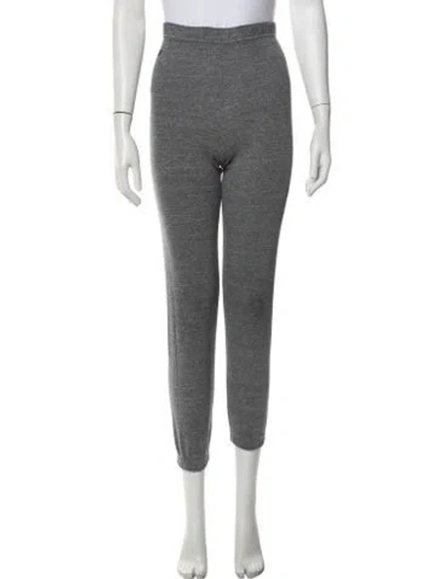 Pre-owned Aviator Nation Embroidered Accent Sweatpants In Grey