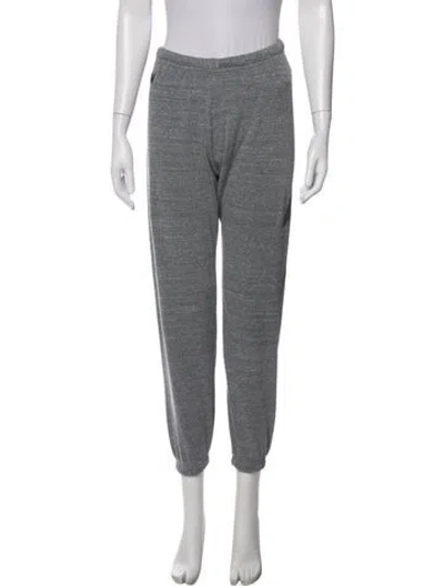 Pre-owned Aviator Nation Embroidered Accent Sweatpants In Grey