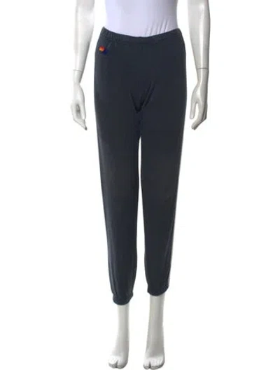 Pre-owned Aviator Nation Embroidered Accent Sweatpants In Grey