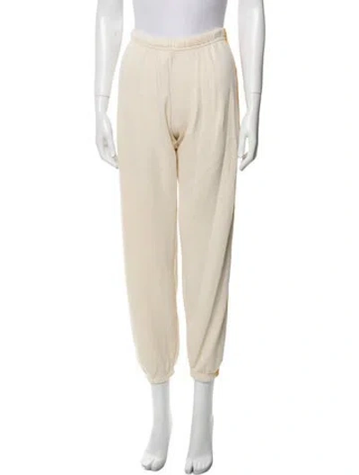 Pre-owned Aviator Nation Embroidered Accent Sweatpants In Neutral