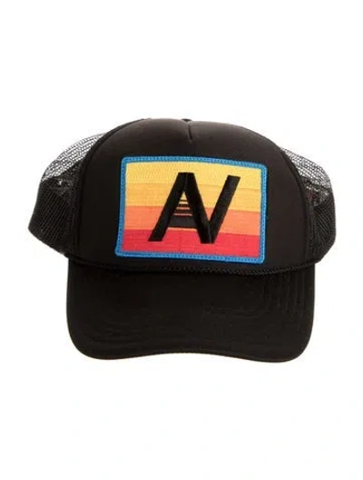 Pre-owned Aviator Nation Embroidered Baseball Cap In Black