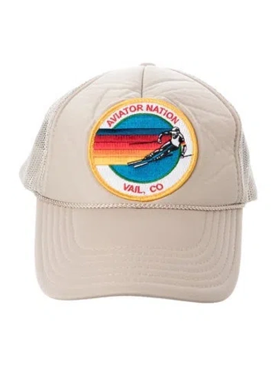Pre-owned Aviator Nation Embroidered Baseball Cap In Neutral