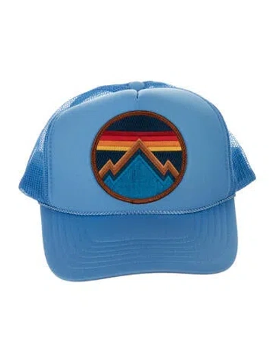 Pre-owned Aviator Nation Embroidered Baseball Hat In Blue