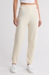 Aviator Nation Glitter Heart Sweatpants In Neutral