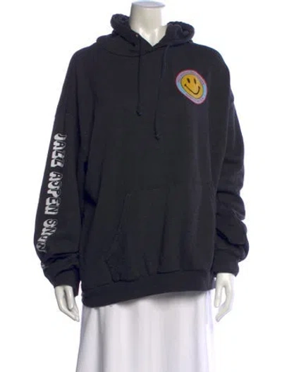Pre-owned Aviator Nation Graphic Print Crew Neck Sweater In Multicolor
