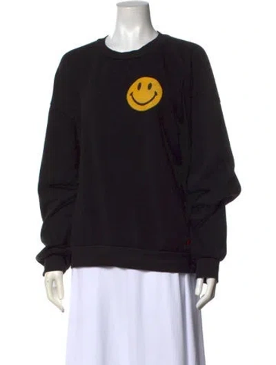 Pre-owned Aviator Nation Graphic Print Crew Neck Sweatshirt In Gray