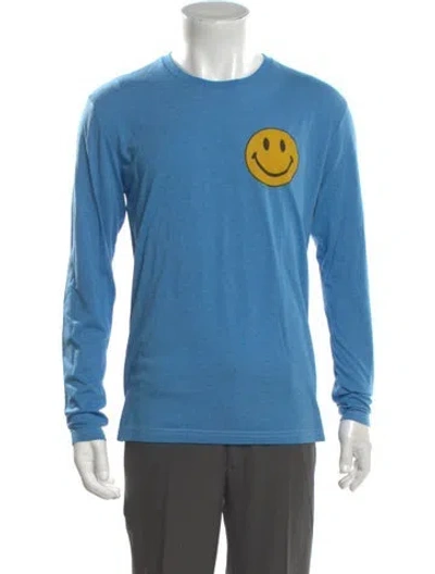 Pre-owned Aviator Nation Graphic Print Crew Neck T-shirt In Blue
