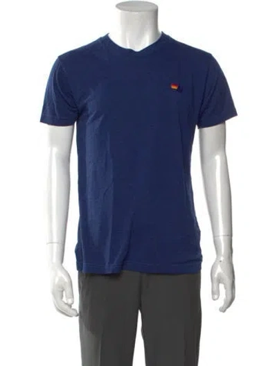 Pre-owned Aviator Nation Graphic Print Crew Neck T-shirt In Blue