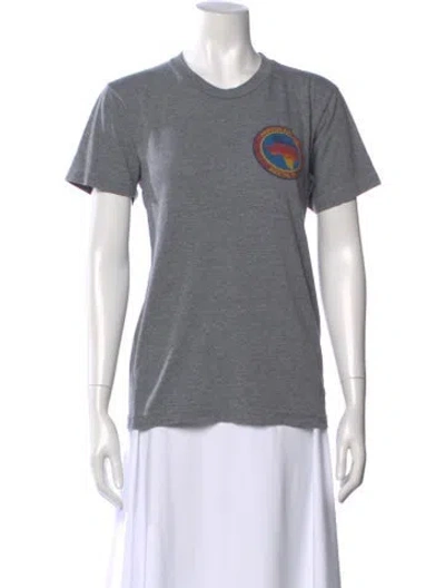 Pre-owned Aviator Nation Graphic Print Crew Neck T-shirt In Gray