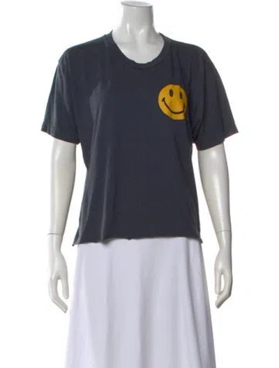 Pre-owned Aviator Nation Graphic Print Crew Neck T-shirt In Gray
