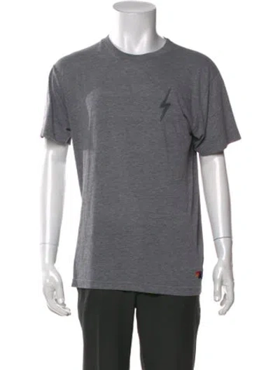 Pre-owned Aviator Nation Graphic Print Crew Neck T-shirt In Grey