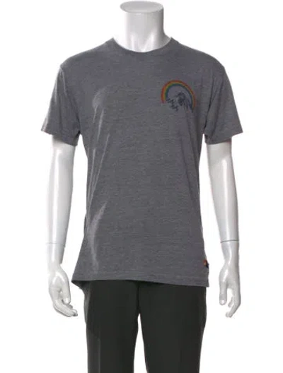 Pre-owned Aviator Nation Graphic Print Crew Neck T-shirt In Grey