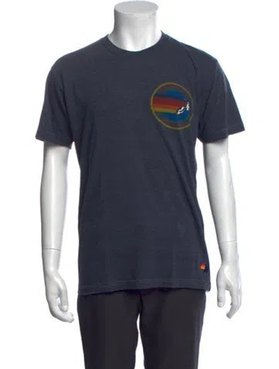 Pre-owned Aviator Nation Graphic Print Crew Neck T-shirt In Grey