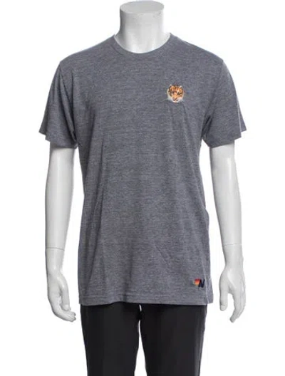 Pre-owned Aviator Nation Graphic Print Crew Neck T-shirt In Grey