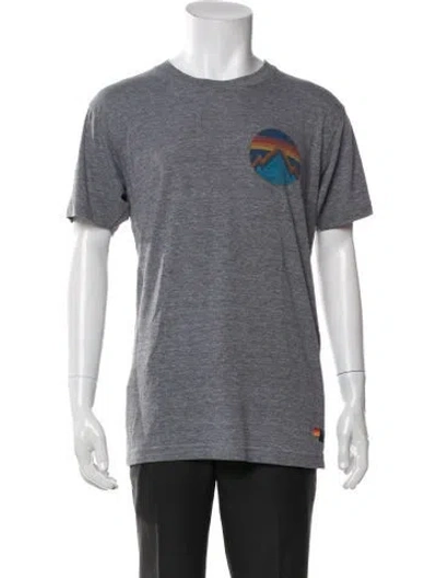Pre-owned Aviator Nation Graphic Print Crew Neck T-shirt In Grey
